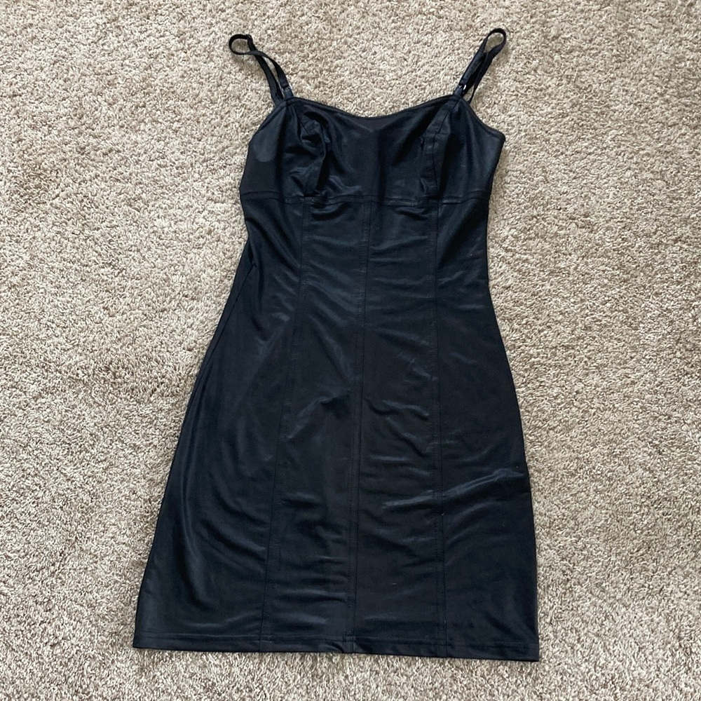 Goth pleather dress size small/ rockabilly, dress dress biker dress